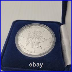 1995 Canada Maple Leaf $5 Coin 9999 Fine Silver 1 Oz Bullion