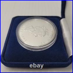 1995 Canada Maple Leaf $5 Coin 9999 Fine Silver 1 Oz Bullion