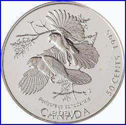 1995 Canada on the Wing Silver 50 Cent 4-Coin Set 37.2 grams