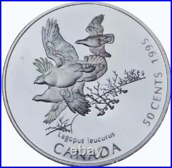1995 Canada on the Wing Silver 50 Cent 4-Coin Set 37.2 grams