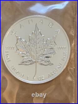 1996 Canada $5 Silver Maple Leaf. 9999% Pure 1 oz RCM Sealed Awesome Coin