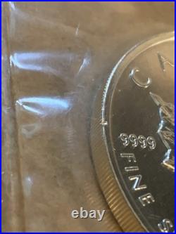 1996 Canada $5 Silver Maple Leaf. 9999% Pure 1 oz RCM Sealed Awesome Coin