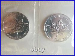 1996 RARE DATE Canadian Silver Maple Leaf 10 oz of PURE SILVER BULLION! RCM