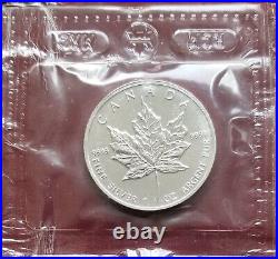 1997 CANADA MAPLE LEAF 1.0 oz. 9999 silver coin. Total 10 coins Low Mintage