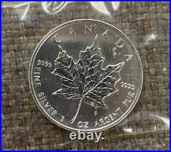 1997 Canadian Silver $5 Maple Leaf Canada Coin. 9999 VERY Rare