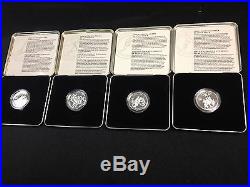 1998-2000 Canada Fifty Cent Sterling Silver 12 Coin Sports Complete Proof Set