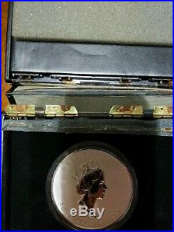 1998 $50 Dollar 10th Anniversary 10 oz Fine Silver Coin Royal Canadian Mint RARE