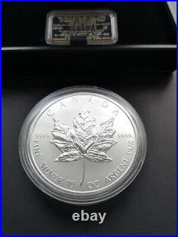 1998 Canada $50 Fine Silver Coins 10 Oz Maple Leaf