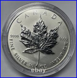1998 Canada $50 Silver 10oz, 10th Anniversary Silver Maple Leaf Coin Only. E-112