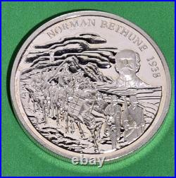 1998 Canada $5.00 And China 10Yuan 2x1oz. 9999 Coin Set Dr Norman Bethune