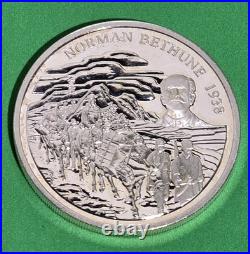 1998 Canada $5.00 And China 10Yuan 2x1oz. 9999 Coin Set Dr Norman Bethune