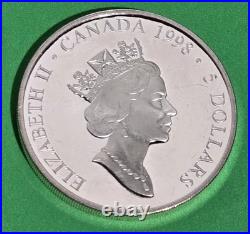 1998 Canada $5.00 And China 10Yuan 2x1oz. 9999 Coin Set Dr Norman Bethune