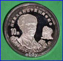 1998 Canada $5.00 And China 10Yuan 2x1oz. 9999 Coin Set Dr Norman Bethune