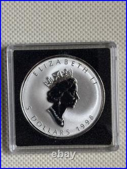 1998 Canada $5 1 oz RCMP Privy Silver Maple Leaf Bullion coin