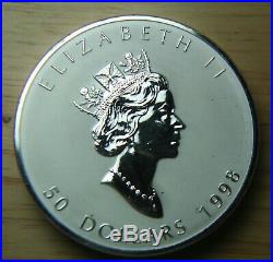 1998 Canada Ten Ounce. 999 Fine Silver Coin 10oz 10th Anniversary