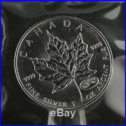 1999-2000 $5 Canada Silver Maple Leaf Coin Privy Fireworks 1 OZ Fine 9999 Lot 4