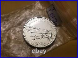 1999 Canada Super Rare Mule Error No Date 25 Cent Coin