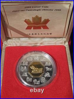 1999 Royal Canadian Mint the Rabbit Lunar Coin. 1.1A