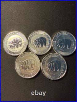 1.5 oz 2013 Royal Canadian Mint Polar Bear Silver Bullion Coin
