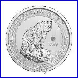 1.5 oz 2017 Canadian Grizzly Bear Silver Coin