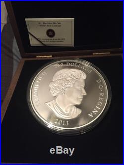 1 Kilo Fine Silver Coin Canadas Arctic Landscape Mintage 750 (2013)