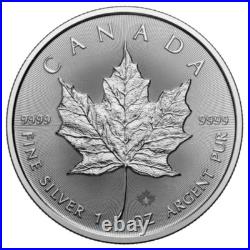 1 oz 2026 Maple Leaf 0.999 Fine Silver Coin BU Royal Canadian Mint
