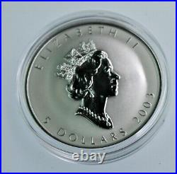 1 oz. 9999 silver 2003 HOLOGRAPHIC Good Fortune Proof Canadian maple COA & OGP