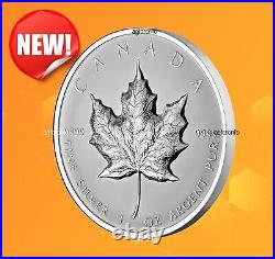 1 oz. Fine Silver Coin, Ultra-High Relief Silver Maple Leaf, 2022