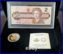 1 oz. Pure Silver Coin and Bank Note Set Mintage 7,500 (2021) 2x2$