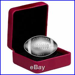 1 oz. Pure Silver Football-Shaped and Curved Coin Canada (2017)