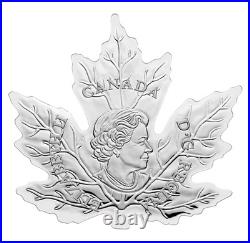 1 oz pure silver coloured coin RCM 2016 The Canadian Maple Leaf