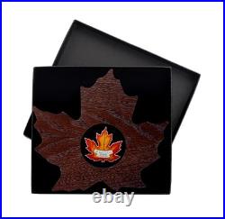 1 oz pure silver coloured coin RCM 2016 The Canadian Maple Leaf