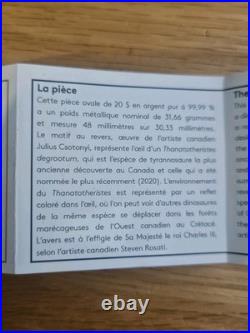 1 oz silver coin Royal Canadian Mint T-Rex eye