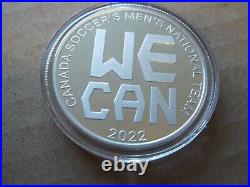 1oz Canada Soccer Men's National Team Pure Silver Coin