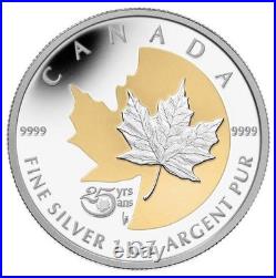 1oz Silver Coin-25th Anniversary of the Silver Maple Leaf Mintage10000 (2013)