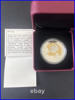 1oz Silver Coin-25th Anniversary of the Silver Maple Leaf Mintage10000 (2013)