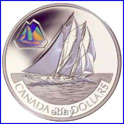 2000 $20 Transportation on Land, Sea & Rail Bluenose, 1 oz Sterling Silver Coin