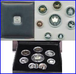 2001 Premium Eight Coin Proof Set with. 9999 Fine Silver Hologram SML (10514)