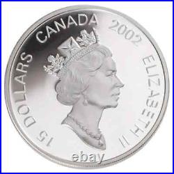 2002 Canada $15 Year of the Horse Sterling Silver Coin