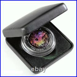 2002 Canada $5 One Dollar Loon 15th Anniversary Pure Silver Hologram Coin RCM