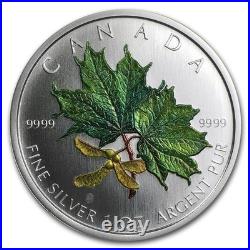 2002 Canada Reverse Proof Spring Maple Leaf Coin 1oz. 9999 Silver 50K Minted