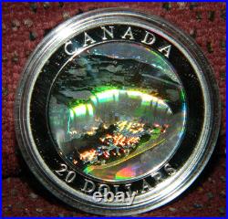 2003 CANADA $20 NATURAL WONDERS NIAGARA FALLS 1OZ. 999 SILVER COIN WithHOLOGRAM