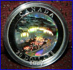 2003 CANADA $20 NATURAL WONDERS NIAGARA FALLS 1OZ. 999 SILVER COIN WithHOLOGRAM
