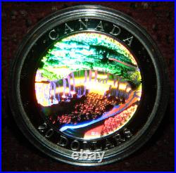 2003 CANADA $20 NATURAL WONDERS NIAGARA FALLS 1OZ. 999 SILVER COIN WithHOLOGRAM