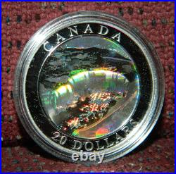 2003 CANADA $20 NATURAL WONDERS NIAGARA FALLS 1OZ. 999 SILVER COIN WithHOLOGRAM
