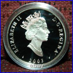 2003 CANADA $20 NATURAL WONDERS NIAGARA FALLS 1OZ. 999 SILVER COIN WithHOLOGRAM