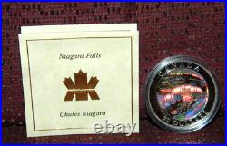 2003 CANADA $20 NATURAL WONDERS NIAGARA FALLS 1OZ. 999 SILVER COIN WithHOLOGRAM