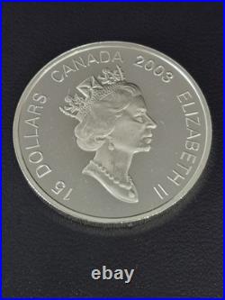 2003 Canada $15 Chinese Lunar Calendar Year of the Ram Sterling silver coin