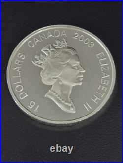 2003 Canada $15 Chinese Lunar Calendar Year of the Ram Sterling silver coin
