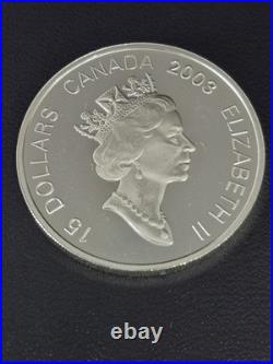 2003 Canada $15 Chinese Lunar Calendar Year of the Ram Sterling silver coin